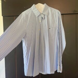 Vineyard Vines Light Blue Gingham Shirt
